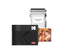 KODAK Mini 3 Era 3x3'' Portable Photo Printer, Bluetooth Smartphone Printer for iPhone & Android, Instant Color Prints, 4PASS Dye Sublimation (Black, 8 Sheets)
