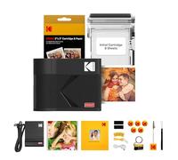 KODAK Mini 3 Era 3x3'' Portable Photo Printer, Bluetooth Smartphone Printer for iPhone & Android, Instant Color Prints, 4PASS Dye Sublimation (Black, Gift Bundle)