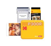 KODAK Mini 3 Retro 3x3'' Portable Photo Printer, 38 Sheets, Bluetooth Smartphone Printer for iOS & Android, Instant Color Prints, 4PASS Dye Sublimation, Yellow