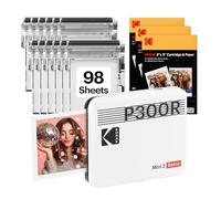 KODAK Mini 3 Retro 3x3'' Portable Photo Printer, 98 Sheets, Bluetooth Smartphone Printer for iOS & Android, Instant Color Prints, 4PASS Dye Sublimation, White