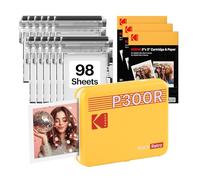 KODAK Mini 3 Retro 3x3'' Portable Photo Printer, 98 Sheets, Bluetooth Smartphone Printer for iOS & Android, Instant Color Prints, 4PASS Dye Sublimation, White