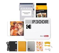 KODAK Mini 3 Retro Portable Photo Printer, Fast Printing, HD Photo, 76 x 76 mm, Bluetooth, Compatible with iOS and Android, Pack of 38 Photo Sheets, White