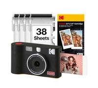 KODAK Mini Shot 2 ERA 2x3 Instant Camera, Photo Printer, 38 Sheet, Black | Bluetooth, iPhone & Android Smartphone Compatible, 13MP Camera, Retake Before Printing, Water, Fingerprint & Fade Resistant