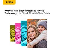 KODAK Mini Shot 2 Era 2x3” Instant Digital Camera & Photo Printer, 38 Sheets Gift Bundle, 2-in-1 Portable Print Camera, Bluetooth Smartphone Printer