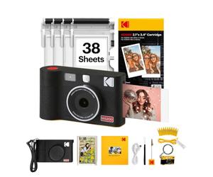 KODAK Mini Shot 2 Era 2x3” Instant Digital Camera & Photo Printer, 38 Sheets Gift Bundle, 2-in-1 Portable Print Camera, Bluetooth Smartphone Printer for iOS & Android, 4PASS Dye Sublimation