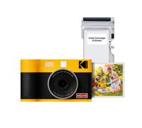 KODAK Mini Shot 2 ERA 4PASS 2-in-1 Instant Camera and Photo Printer (Yellow Camera + 8 Sheets)