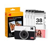 KODAK MINI SHOT 2 RETRO C210RW PORTABLE WIRELESS CAMERA AND PHOTO BUNDLE 2.1X3.4 WHITE