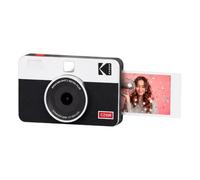 KODAK Mini Shot 2 Retro 4Pass 2-in-1 Instant Camera and Photo Printer (5.3 x 8.6 cm), Compatible with iOS & Android, 8 Sheets - White