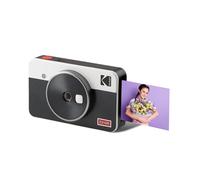 KODAK Mini Shot 2 Retro 4Pass 2-in-1 Instant Camera and Photo Printer (5.3 x 8.6 cm), Compatible with iOS & Android, 8 Sheets - White