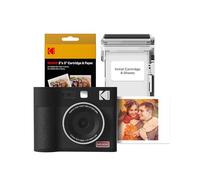 KODAK Mini Shot 3 ERA 4PASS 2-in-1 Instant Camera and Photo Printer (3x3 inches), Initial 8 Sheets + 60 Sheet Pack Bundle, Black