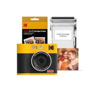 KODAK Mini Shot 3 Era 3x3” Instant Digital Camera & Photo Printer, 2-in-1 Portable Print Camera, Bluetooth Smartphone Printer for iOS & Android, 4PASS Dye Sublimation (Yellow, 38 Sheets)