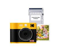 KODAK Mini Shot 3 ERA 4PASS 2-in-1 Instant Camera and Photo Printer (Yellow Camera + 8 Sheets)