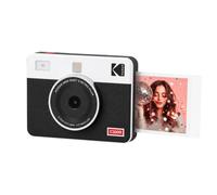KODAK Mini Shot 3 Retro 3x3 Instant Camera, Photo Printer, 8 Sheets, White | Bluetooth, iPhone & Android Smartphone Compatible, 13MP Camera, Retake Before Printing, Water, Fingerprint & Fade Resistant