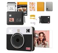 KODAK Mini Shot 3 Retro 3x3” Instant Digital Camera & Photo Printer, 38 Sheets Gift Bundle, 2-in-1 Portable Print Camera, Bluetooth Smartphone Printer for iOS & Android, 4PASS Dye Sublimation, White