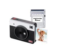 Kodak Mini Shot 3 Retro - Portable Instant Camera and Photo Printer - 2-in-1 Printer Compatible with iOS & Android - Bluetooth Connection - (7.6 x 7.6 cm) - White