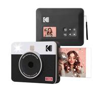 Kodak Mini Shot 3 Retro - Portable Instant Camera and Photo Printer - 2-in-1 Printer Compatible with iOS & Android - Bluetooth Connection - (7.6 x 7.6 cm) - White
