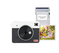 Kodak Mini Shot 3 Retro - Portable Instant Camera and Photo Printer - 2-in-1 Printer Compatible with iOS & Android - Bluetooth Connection - (7.6 x 7.6 cm) - White