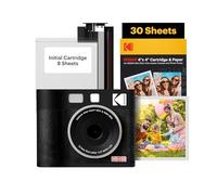 KODAK Mini Shot 4 ERA 4PASS 2-in-1 Instant Camera and Photo Printer Bundle (4x4 inches) (Black, 70 Sheets)