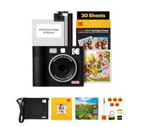 KODAK Mini Shot 4 Era 4x4” Instant Digital Camera & Photo Printer, 2-in-1 Portable Print Camera, Bluetooth Smartphone Printer for iOS & Android, 4PASS Dye Sublimation (Black, Gift Bundle)