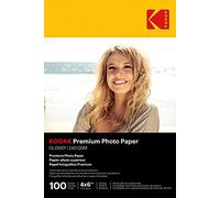Kodak photo paper 4 x 6 glossy, 100 count 66 lb - 240 g/m (41175-9891181)