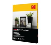 Kodak Photo Paper A4 (Glossy 240gsm - 50 Sheets) Premium Photographic Paper, Universally Compatible with all Inkjet Printers, Perfect Printing for HP, Epson, Canon & Many More (Size 210 x 297mm)