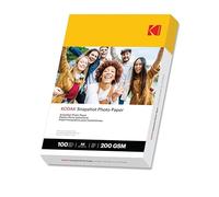 KODAK Photo Paper A4 (Snapshot Glossy 200gsm - 100 Sheets) Bright Photographic Paper, Universally Compatible with All Inkjet Printers, Perfect Printing for HP, Epson, Canon (Size 210 x 297mm)