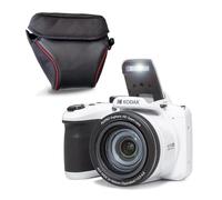 KODAK Pixpro Astro Zoom AZ405 + Protective Case - Digital Camera Bridge, X40 Zoom, 24 mm Wide Angle, 20 Megapixels, LCD 3, Full HD 1080p Video, OIS, AA Battery - White