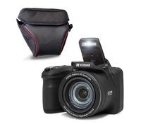 KODAK Pixpro Astro Zoom AZ405 + Protective Case - Digital Camera Bridge, X40 Zoom, 24 mm Wide Angle, 20 Megapixels, LCD 3, Full HD 1080p Video, OIS, AA Battery - Black