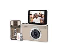 KODAK PIXPRO C1 13MP, 1080p Digital Camera (Tan) Bundle with 32GB MicroSD Card and Card Reader (3-Items)