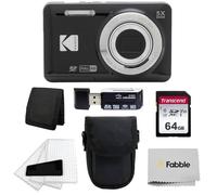 Kodak PIXPRO FZ55 Digital Camera (Black) + Black Point & Shoot Camera Case + Transcend 64GB SD Memory Card + Tri-fold Memory Card Wallet + Hi-Speed SD USB Card Reader + More!