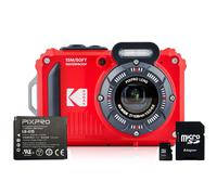 Kodak PIXPRO WPZ2 16MP 4x Zoom Tough Compact Camera - Red - Camera + 1