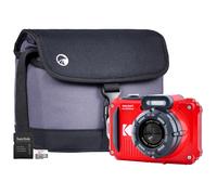 Kodak PIXPRO WPZ2 16MP 4x Zoom Tough Compact Camera (Camera + Sandisk 32GB MicroSD Card + System Bag)