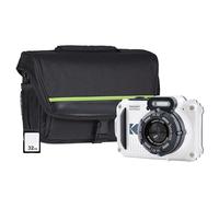 Kodak PIXPRO WPZ2 Camera inc Shoulder Bag with Compartment & 32GB MicroSD - White