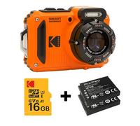 KODAK Pixpro WPZ2 Water Camera Pack + 2 Batteries + 1 MicroSD Card