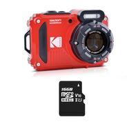 KODAK Pixpro WPZ2 Pack + 1 SD Card, Compact Digital Camera 16 m Pixels, Waterproof to 15 m, Shockproof, 720p Video, 2.7 LCD Screen - Li-ion Battery - Red