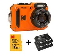 KODAK Pixpro WPZ2 Water Camera Pack + 2 Batteries + 1 MicroSD Card