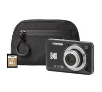 Kodak PIXPRO X55 16MP 5x Zoom Compact Camera - Black (Camera + 32GB SD Card + Case)