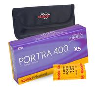 Kodak Portra 400 120 Film 5 Pack With Clikoze 5 Film Case