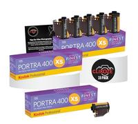 Kodak Portra 400 35mm Color Film - 36 Exposures, 3 Packs (5 Films Each) and Photography Tips Card