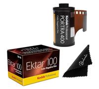 Kodak Portra 400 & Ektar 100 35mm Film Bundle 2 Pack 36exp for 35mm Film Camera Bundled with Premium Balveli Microfiber Cloth