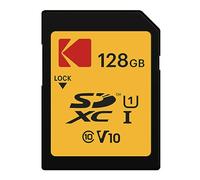 KODAK Premium Memory Card 128GB, 85MBs Read Speed, 25MBs Write Speed for Full HD Video and High-Resolution Pictures, Compatible with SDHC and SDXC Standards - EKMSD128GXC10K