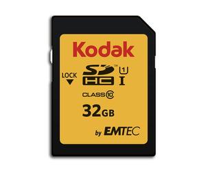 Kodak Premiun SDHC 32GB Class10 U1, packaging may vary