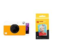 Kodak Printomatic Digital Instant Print Camera - Full Color Prints On ZINK 2 x 3 Inch Sticky-Backed Photo Paper (Yellow) Print Memories Instantly & Zink Photo Paper - Pack of 20
