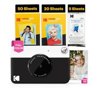 KODAK Printomatic Full-Color Instant Print Digital Camera - 75 Sheets Bundle - Zink 2x3" Sticky-Back Photo Paper - 5MP, Portable, Creative Fun Gift