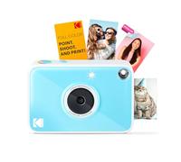 Kodak Printomatic+ Full-Color Instant Print Digital Camera, Zink 2x3" (5.1x7.5 cm) Sticky-Back Photo Paper, 5MP, Portable, Creative Fun Gift for Birthday, Christmas, Holiday, Skyblue