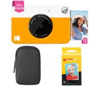 KODAK Printomatic Instant Camera (Yellow) Basic Bundle + Zink Paper (20 Sheets) + Deluxe Case