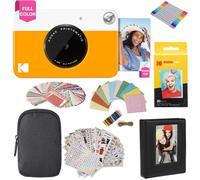 KODAK Printomatic Instant Camera (Yellow) Gift Bundle + Zink Paper (20 Sheets) + Case + 7 Sticker Sets + Markers + Photo Album