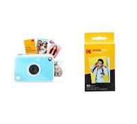 Kodak Printomatic+ Instant Print Digital Camera (Blue) and Kodak 2ʺ x 3ʺ Premium ZINK Photo Paper 50-Pack