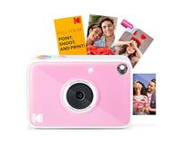 KODAK Printomatic+ Instant Print Digital Camera (Pink) 10MP Portable Camera with Interactive RGB LED Status Indicator, Prints Full-Color Photos on Zink 2x3” Sticky-Backed Photo Paper - Easy & Fun