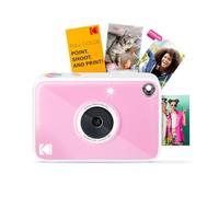 KODAK Printomatic+ Instant Print Digital Camera (Pink) 10MP Portable Camera with Interactive RGB LED Status Indicator, Prints Full-Color Photos on Zink 2x3” Sticky-Backed Photo Paper - Easy & Fun